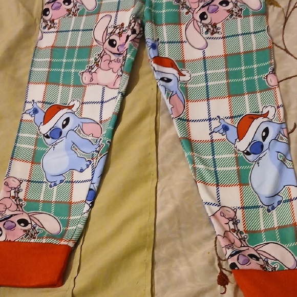 Disney Blue and Green Cartoon Character Pajama Set - Picture 6 of 8
